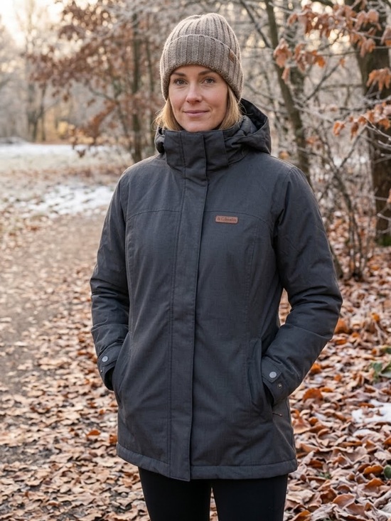 Columbia Jackets & Blazers - Columbia dark grey Hooded Parka Jacket
Faux Fur Trim
Large
Fall winter